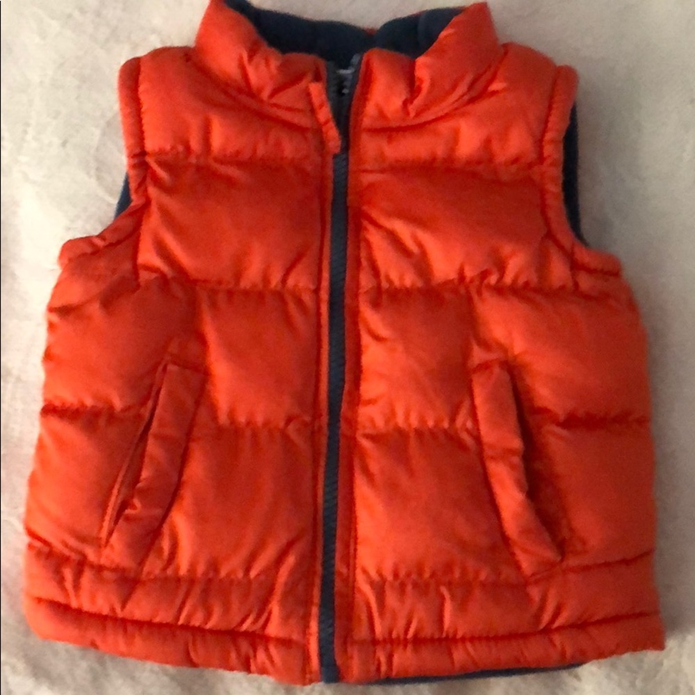 9M Orange Puffer Vest